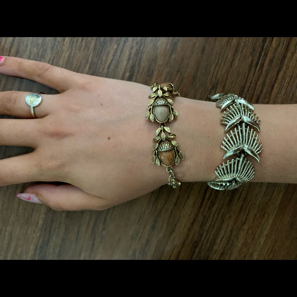 Vintage crown bracelet